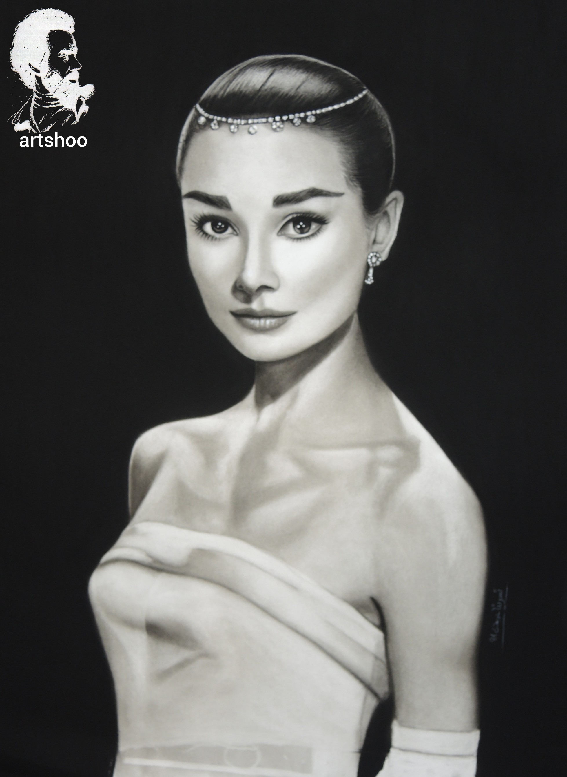 نقاشی سیاه قلم اورژینال